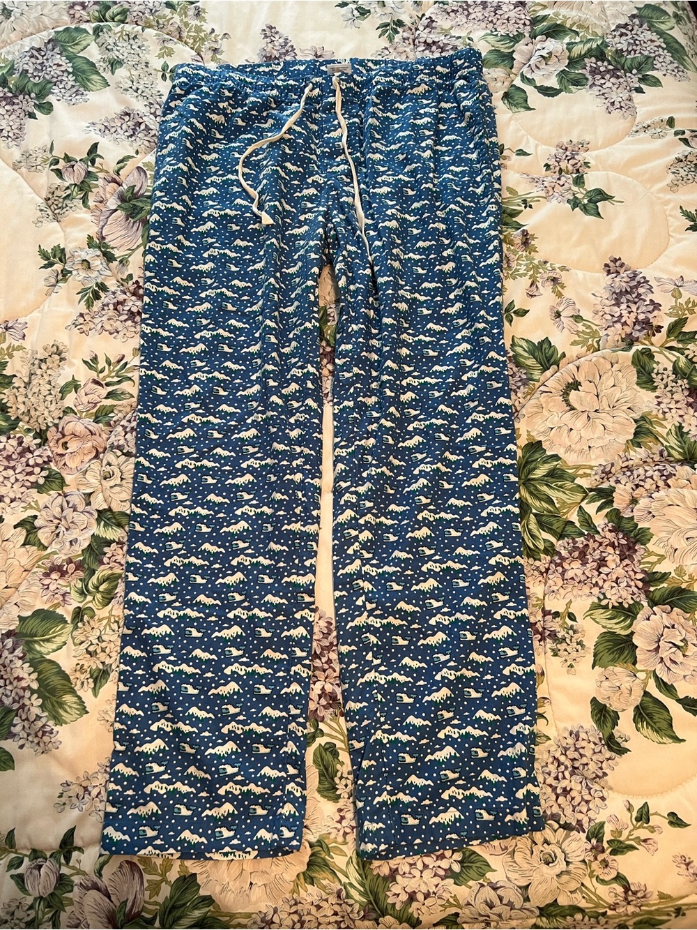 Vineyard Vines Pajama Pants Mens Large Blue  Yeti Whale